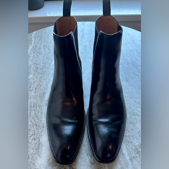 LOUIS VUITTON VENDOME CHELSEA BOOTS  Black Leather LV 12 / US 13 / 46 EU $1800 - Picture 2 of 13